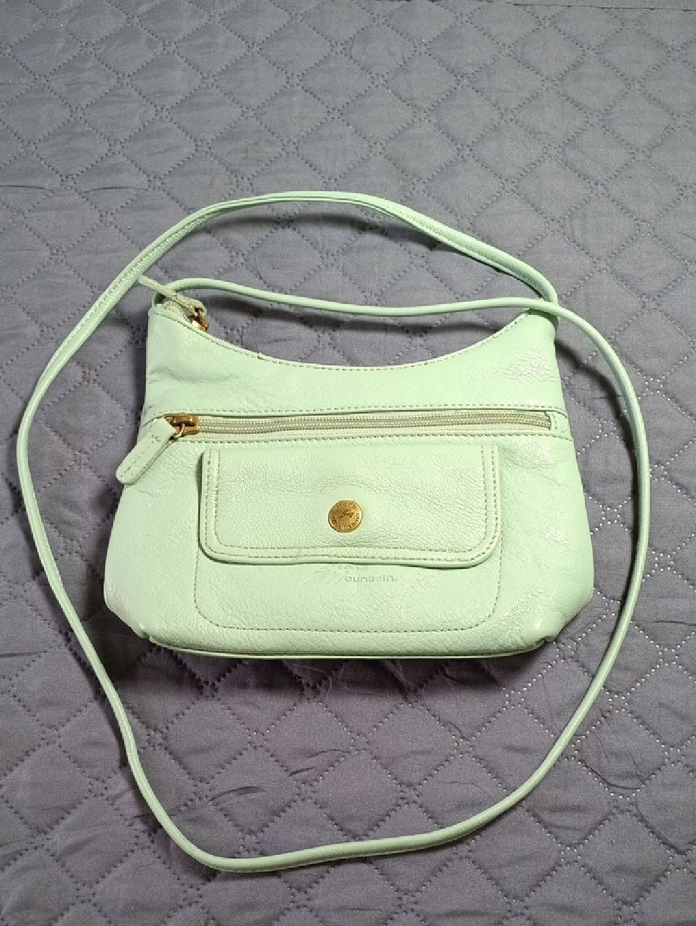 Aqua Color Small Crossbody Bag